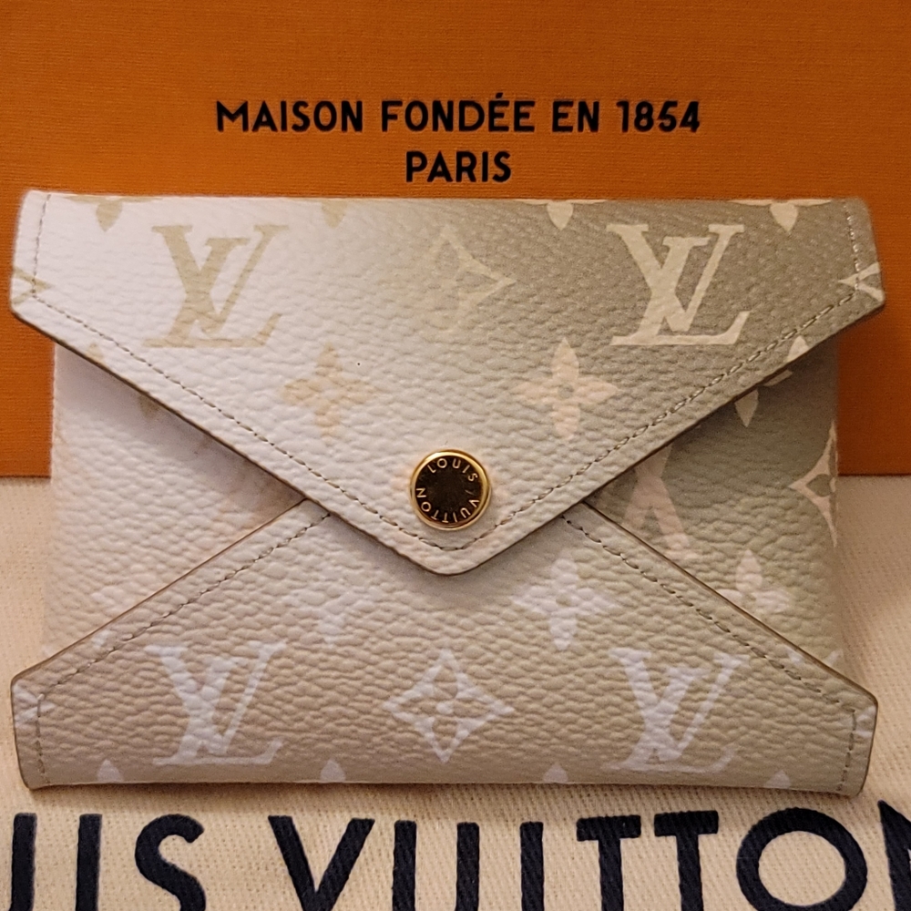 Louis Vuitton Khaki Green Pastel Spring in The City Summer Kirigami Small Pouch